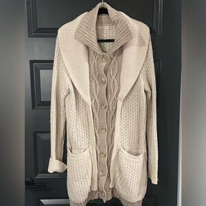 Anthropologie Sleeping on Snow Sweater Cardigan Size Large